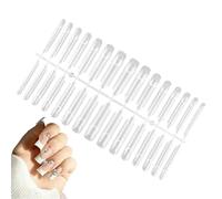 Nail Extension Forms - Shaping Guide for Length Creation | Flexible Foil Sheets with Grid Markings, Self Adhesive Nail Sculpture Aid for Salon Home Styling Structured Length Guidance