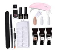 Nail Extension Kits 11PCS Safe Resin Nail Gel Kit Long-Lasting Gel Starter Kit for Professional Beginner Salon DIY Home Style 5kits