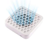 Nail Fan Dust Collector | Plug-In Nail Craft Dust Extractor | Grooming Equipment For Women, Ladies, Beginners, Mother, Home, Salon, Studio | USB Powered, Detachable Filter, Non-Slip Base, Fine Mesh