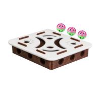 Nail File Box, Cat Enrichment Toy, Felt Maze Game, Ball Track Puzzle, Behavior Training Station, Professional Black Gear for Apartment Living Room Home Alone Time After Meal Play Area Social Play Use