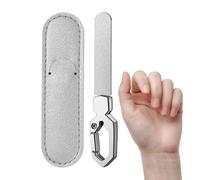 Nail File Double Sided Manicure Pedicure Buffer with | Rough Nail File with Case for Routine Salon Spa Travel Bathroom Home Women Men Adult Seniors