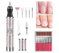 Nail file exercise - electric manicure tool, portable nail buffer, salon filing machine | Adjustable speed multi-bit nail exercise for shaping polishing and changing
