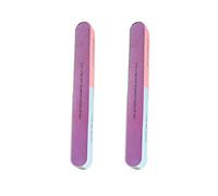 nail file grit Pack of 2 Nail File Block Knife Sanding Strip Six-sided Polishing Manicure Tools Double-sided Nail Polisher Random Color