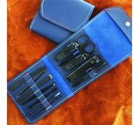 Nail File Nail Scissors Clipper Manicure Pedicure Kit Convenient to Use Manicure Set Sturdy for Travelling,12pcs Black Blue