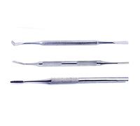 Nail Files and Probe Podiatry Tools - German Forged - Single Sided Nail File/Swan Neck Probe/Toenail Lifter Chiropodist Kit - Hospital Grade