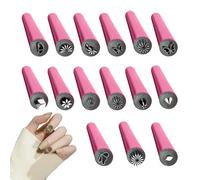 Nail Flower Stamp Pen, Nail Buffer Tool - 15x Art Pen with 6 Different Patterns: Tools, Nail Design Tools,
