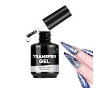 Nail Foil Gel - 15ml Strong Adhesion Transfer Gel For Nails, Salon-Quality Stickers Adhesive For Foil Art, Long-Lasting UV Curable Formula For Home DIY, For Women Beginners Beauty Personal Care