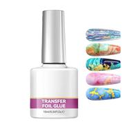 Nail Foil Transfer Gel - 0.34 Inch Nail Transfer Gel | Adhesive Manicure - 10ml Strong Foil Transfar Glue For Art Design Providing Reliable Adhesion For Home Salon Wedding Party And Professio