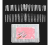 Nail Forms, Clear 240 Pieces Mold, Nails Extensions Set for Personal Salon, Compact with Sturdy, Home Accessories for Fashion, Beauty Manicure, Daily Styling, and Claw Art Tools, 10.55x4.76x1.18 Inch