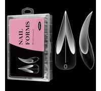 Nail Forms Gel - Decorative Talon Pattern Form, Acrylic Builder Frame, Professional Nail Sculpt Device, Curvature Control Sticker With Flexible Fit Design | For Personal Studio Workshop Travel