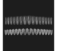 Nail Forms - Gel French Sandwich Nail Forms, Nails Formss For Gel, 240 Pieces Translucent Fingernails Crafting, Gels Nails Extension Formss For Women Girlfriend Beginners Professionals Home Salon Wear