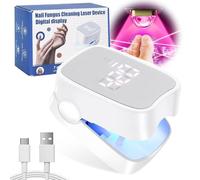 Nail Fungus Laser Device with Time Display, Fungal Nail Treatment, Nail Fungus Treatment for Toenail, 940nm Infrared 500nm Blue Light, 21-day Fast-acting