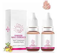 Nail Fungus Treatment for Toenail Nail Treatment - 2PCS Ginger Nail Essence for Fungus Removal & Nail Strengthening, Natural Toenail Care Solution for Healthy, Fungus-Free Feet, Effective