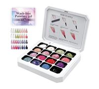 Nail Gel 16-Color No-Wash Gradient Polishing Liner