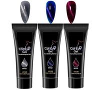 Nail Gel Builder | 3 Colors Glitter Strengthening Art Design - Enhancement Gel For Nails - For Girls Professionals Salon Extension Art Design