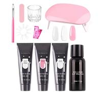 Nail Gel Extension Set - Manicure Accessories - Poly Extension Gel - For Beginners, Professionals and Beauty Lovers, for Women, Mothers and Brides in the Salon