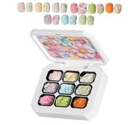 Nail Gel Kit, Color Buildable Polishing Nail, Cream Texture Extension System, Home Diy Fingernail Decoration Set, Holiday French Tips Use for Girls Women Bridal Birthday
