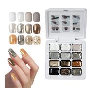 Nail Gel Palette,12 Colors Gradient Semi-Solid Glitter Palette | Sparkly Gel Nail Polishing,for Girls Women Teens Mothers Practice Salon Home Party Holiday Summer Spring Halloween Wedding