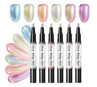 Nail Gel Pen No Wipe Long Lasting Top and Base Coat Coloring
