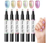 Nail Gel Pen No Wipe Long Lasting Top and Base Coat Coloring