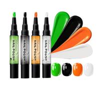 Nail Gel Pens Set - 4 Pieces Halloween DIY Manicure Supplies