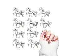 Nail Gems & Gems | 10 Pieces Horse Shape for Manicure | Nail Decoration Jewelry, for Artists Brides Weddings Special Events Beginners Professionals Women Salon