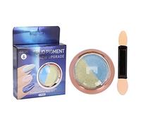 Nail Glitter Powder 0.8g | for Salon/Home Manicure (Solid Two-Color Aurora powder-06)