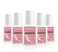 Nail Glue Extra Strong for Acrylic Nails, Brush on Nail Glue Extra Strong Nail Tips Press-On Nails Quick Dry On Fake Nails For Stick On Nails 5pcs