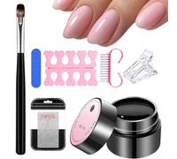 Nail Glue Gel - Five Gram Brush On Adhesive, Split Crack Quick Dry Solution, Tweezer Applicator Fast Repair, Recover Broken Fragile Splitting Nail Problems | Professional Daily Manicure