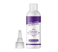 Nail Glue Remover, False Nail Dissolver, Fingernail Extension Cleaner, Smooth Application Process, Fast-Acting Formula, 120ml for Girls, Professionals, Ladies, Daily, Special Occasion, Home, Salon