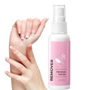 Nail Glue Remover, Portable Solid Polish Cleaner, 55ml Fake Nail Remover Spray for Fingernail Stamping French Tip Home Spa Travel Beginners Pedicure
