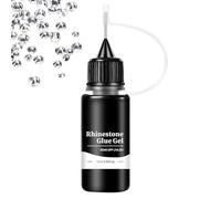 Nail Glue Rhinestone- 10ml Strong Adhesive, Quick Drying Formula, Precision Needle Tip Applicator for Nail Gem Jewel Decoration |Beginners Home Travel Salon Use Crystal Stone Embellishment Attachment