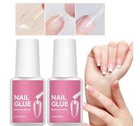 Nail Glue Strong, Portable Artificial Nail Adhesive, Quick Drying Manicure Supplies for Home Salon Creative Stylists Beauty Lovers Busy Professionals Enthusiasts Wives Mothers Ladies Girls