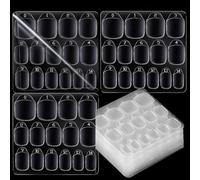 Nail Glue Tabs, Waterproof, Double-Sided Adhesive Tabs for False Nails, Double-Sided Adhesive, Improved Adhesion, Yellow, Thin, Invisible Adhesive Sticker for Beginners, Children, Women
