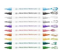 Nail Graffiti Markers, Quick Drying Salon Point Dotting Tools, Acrylic Nail Pens, Double-headed Nail ArtGraffiti Pen Tattoo Pen 10 Colors Set Of Handbook Painting Acrylic Marker Pen