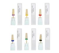 Nail Grinder Bits Stainless Steel Shaping Cutting Accessory Nail Grinding Head for Beauty Salon Professional Nail Artists 6pcs