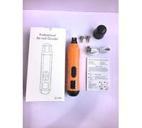 Nail Grinder with LED Light, USB Rechargeable Nail Grinder with LCD Display, 5 Speeds 40 to 45 dB Quiet Nail Trimmer for Small Medium Large Animals, Abrasive Bit, Protective Cap for Paw Grooming