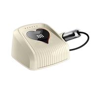 Nail Grinding Machine Electric Nail Drill Machine for Manicure, Nail File, Nail Master, Nail Polish Remover, Nail Drill Milling Cutter for DIY Home or Salon Mani-Pedis,Giallo-A