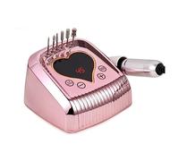 Nail Grinding Machine Electric Nail Drill Machine for Manicure, Nail File, Nail Master, Nail Polish Remover, Nail Drill Milling Cutter for DIY Home or Salon Mani-Pedis,Roze-A