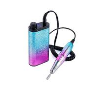 Nail Grinding Machine Wireless Nail Drill Machine, Nail Drill Milling Cutter, Rechargeable Nail Polisher, Grinder Nail Art Manicure Equipment for DIY Home or Salon Mani-,Blu-A