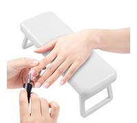 Nail Hand Rest, Foldable Arm Holder, 11.02x4.13in Manicure Support Stand, Comfortable Padded Cushion, Stable Non-Slip Base for Home Use and Professional Nails Salons