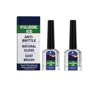 Nail Hardener Extra Strong and Growth, 2X11ML Nail Strengthener for Weak Nails, Natural Nails Repair Treat-ment Polish with Hyaluronic Acid, Deep Nourishing N-ail Care Treat-ment Polish, for Men Women