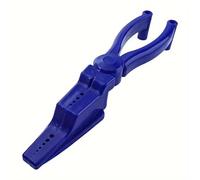 Nail Holder for Hammering | Portable Reusable Plastic Safety Pliers with 11 Holes | Finger Protective & Tamper Tool for Woodworking, Furniture Repair, and DIY Projects Blue