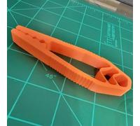 Nail Holder Tool for Hammering, Ergonomic Nail Fixing Tool with Stable Grip for Secure Nailing, Finger Protection for DIY Woodworking, Furniture Assembly and Home Improvement Projects,Orange