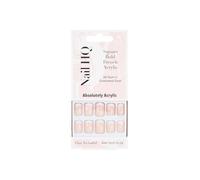 Nail HQ Acrylic Square Bold French Press-On Nails - 24 Salon-Quality False Nails, Durable Thicker Press-Ons