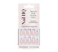 Nail HQ Almond Pink French Glaze Nails (24 Pieces)