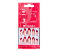 Nail HQ Almond Red French Nails 24 pcs