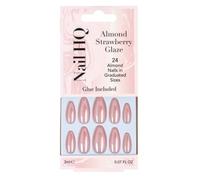 Nail HQ Almond Strawberry Glaze Nails 24 pcs