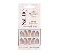 Nail HQ Coffin Moonlight Ombre Nails (24 Pieces)