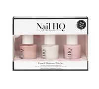 Nail HQ French Manicure Set - Base Colour, Tip Colour & Top Coat - Vegan & Cruelty-Free Nail Polish Kit - High-Gloss, Long-Lasting Finish - 3 x 10ml